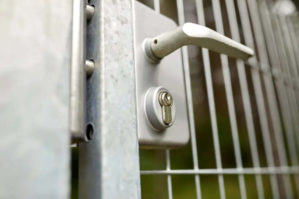 High security gate lock