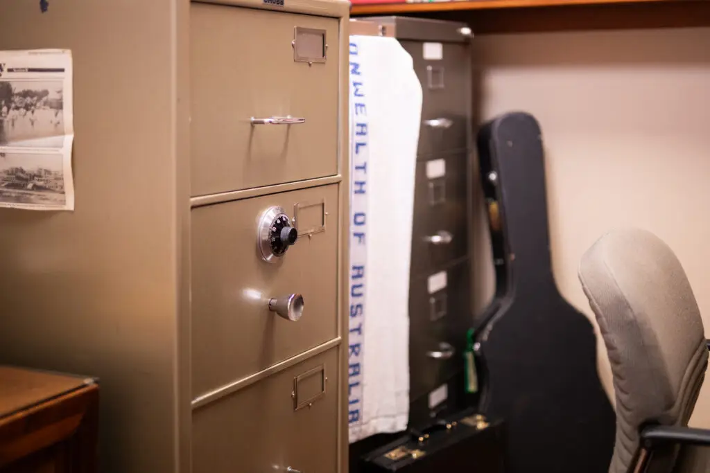 Locked File Cabinet