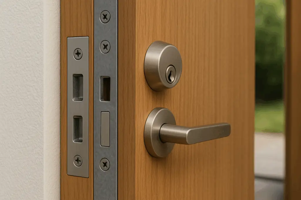 Reinforced locks and frames