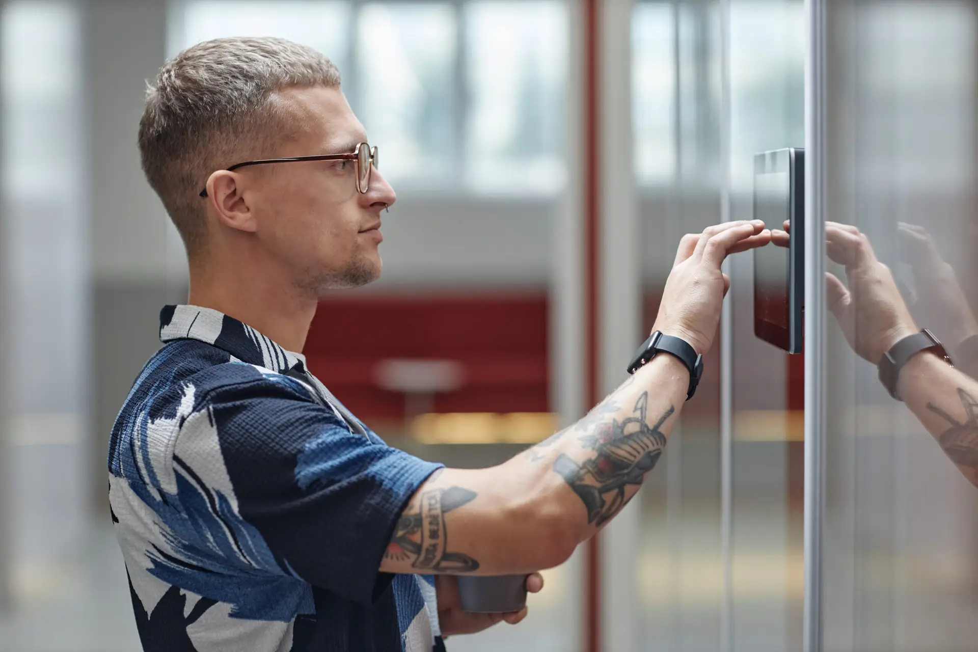 Unlocking Office Door With Smart Lock