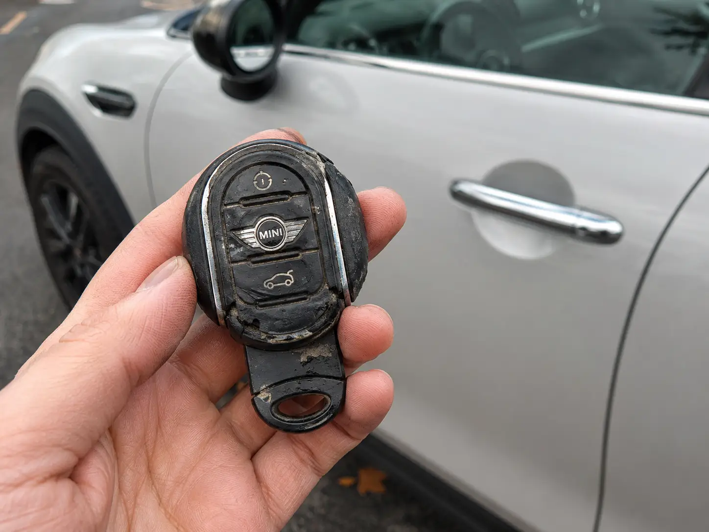 Damaged Mini Cooper Key