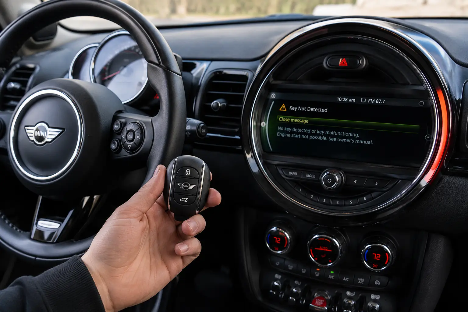 Mini Cooper Key Not Detected